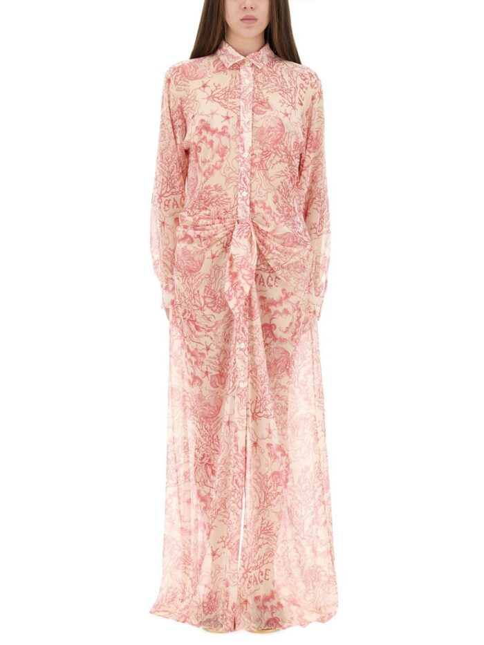 Versace "UNDERWATER BAROQUE" CHEMISE COVER-UP