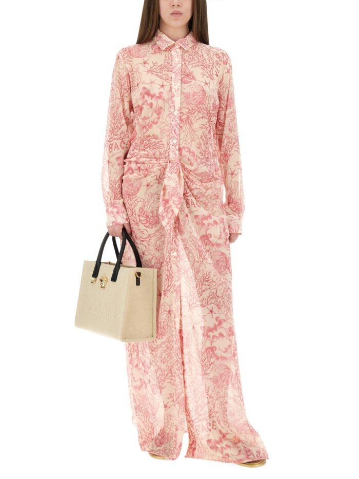 Versace "UNDERWATER BAROQUE" CHEMISE COVER-UP