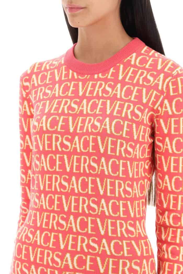 Versace 'versace Allover' Crew-neck Sweater