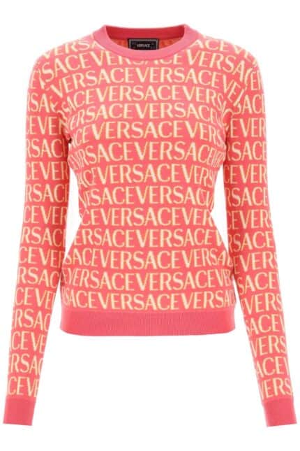 Versace 'versace Allover' Crew-neck Sweater