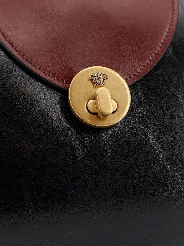 Versace Vivian Leather Shoulder Bag