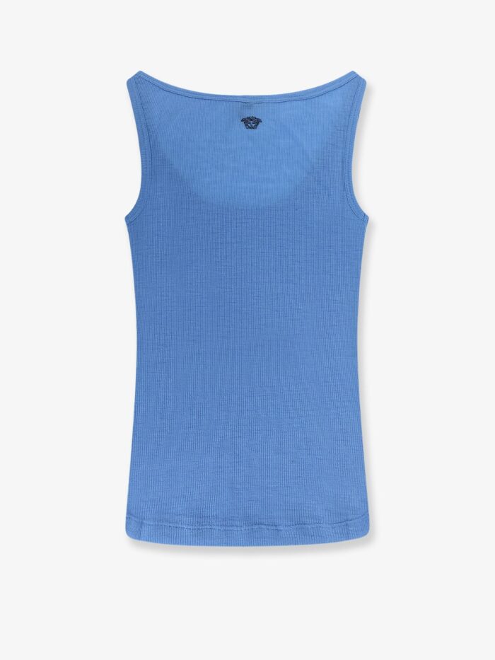 Versace Wool Tank Top With Back Logo