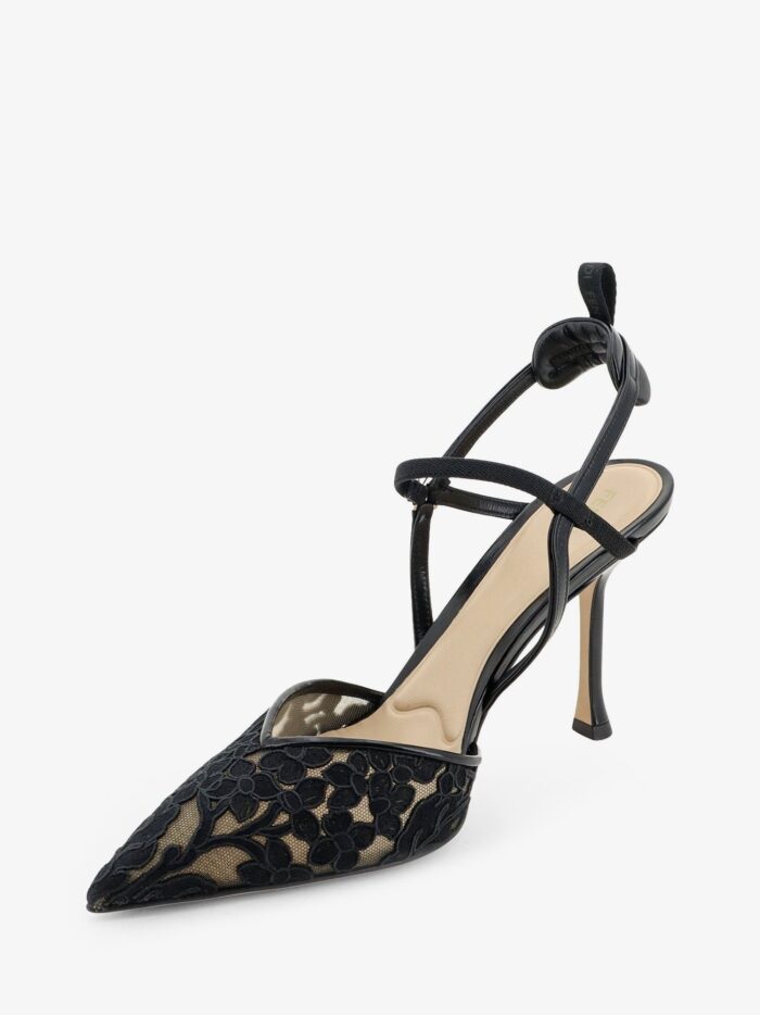Fendi Very Colibrì High-heel Pumps In Back Tulle