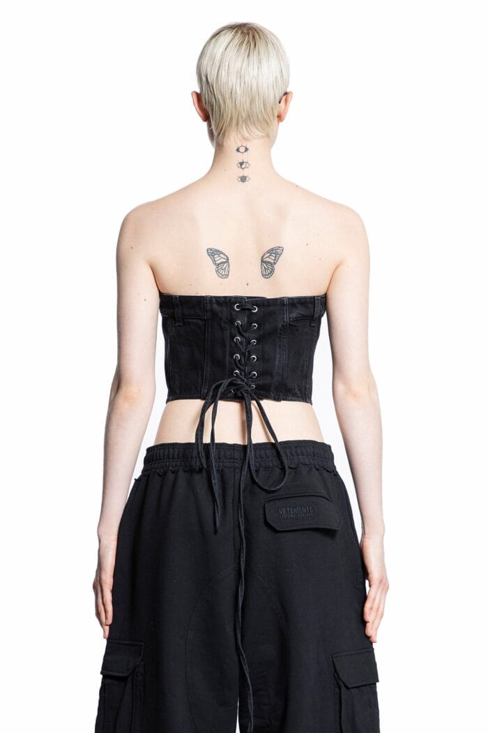 VETEMENTS Denim Corset Top