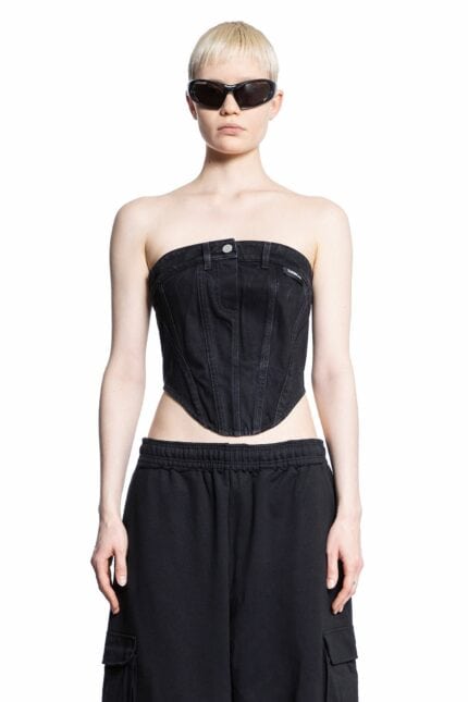 VETEMENTS Denim Corset Top