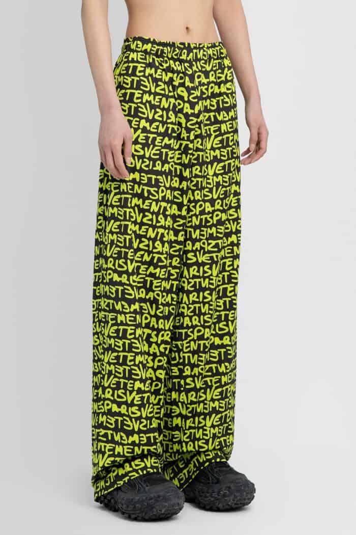 vetements fluid all over logo pants VETEMENTS Fluid All Over Logo Pants