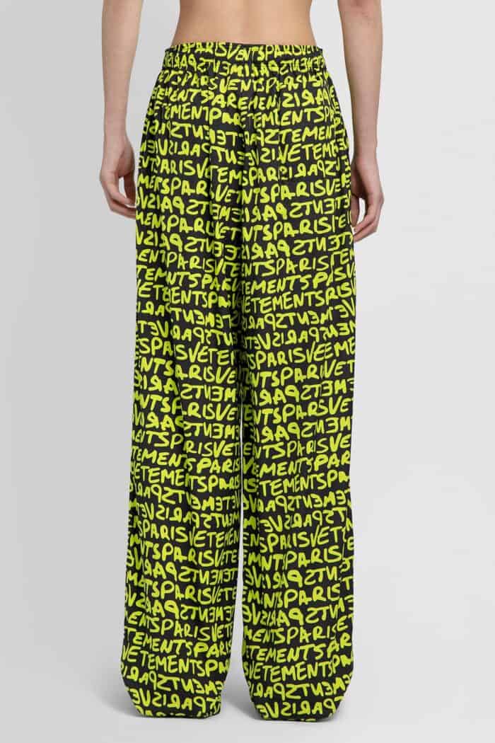 vetements fluid all over logo pants VETEMENTS Fluid All Over Logo Pants
