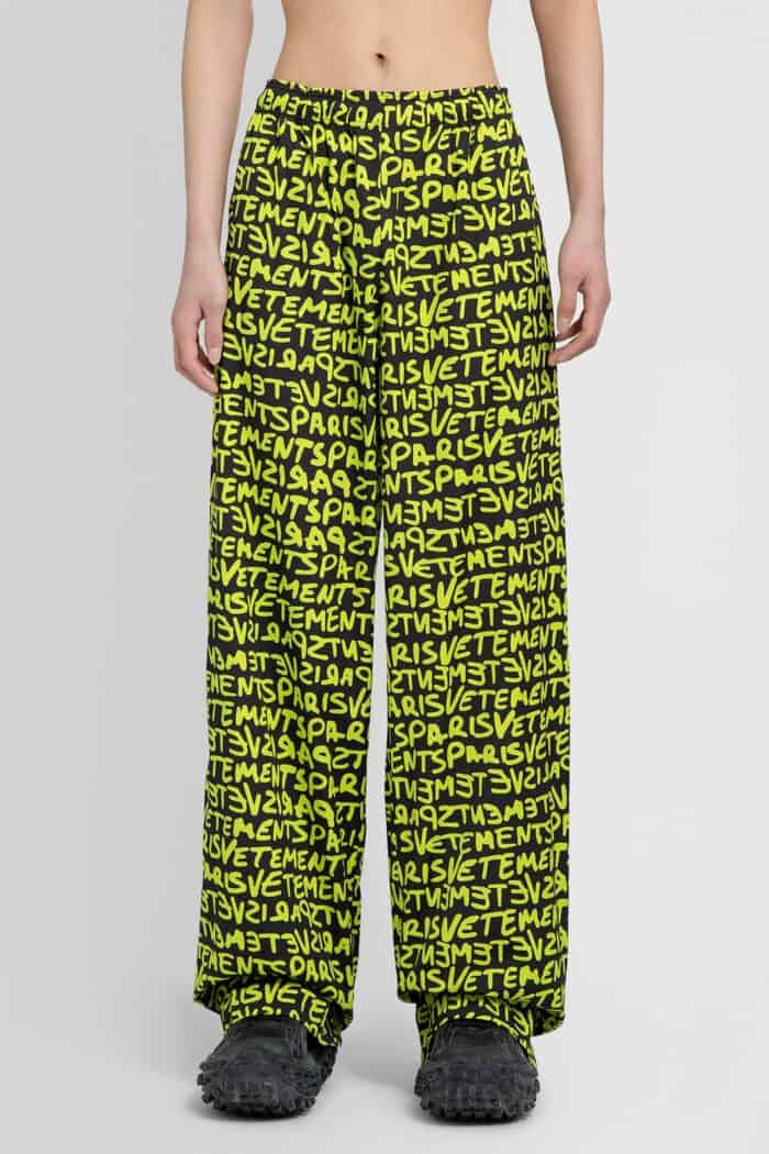 vetements fluid all over logo pants VETEMENTS Fluid All Over Logo Pants