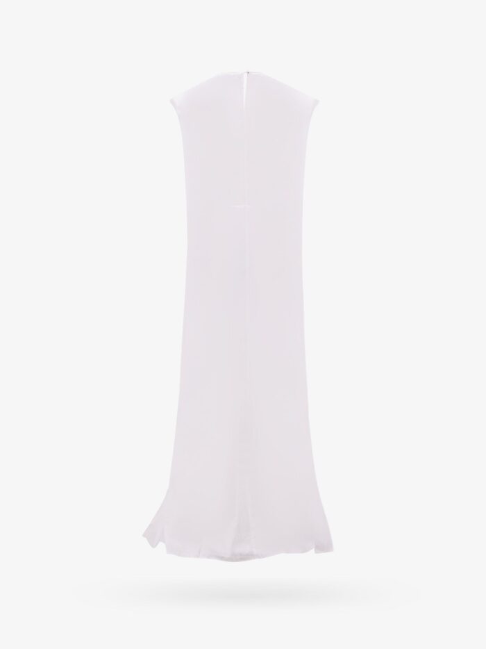 VETEMENTS Long Viscose Dress With All-over Ton Sur Ton Logo Print