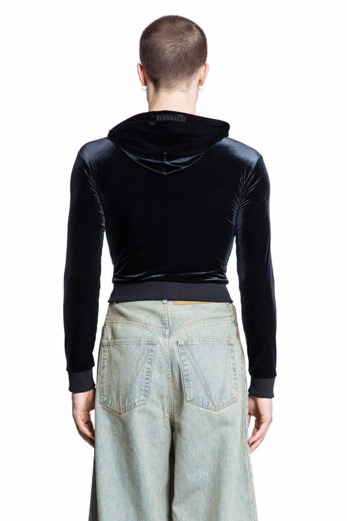 VETEMENTS Zip-up Velvet Hoodie