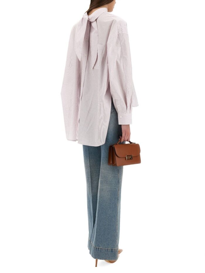 Victoria Beckham BLOUSE WITH KNOTTED COLLAR