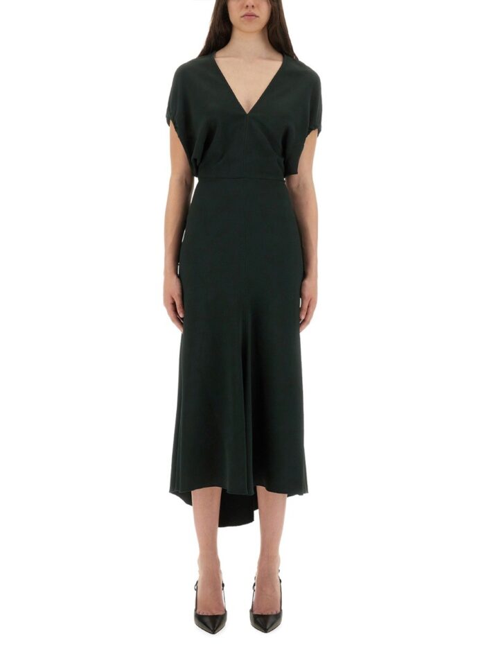 Victoria Beckham BLOUSON MIDI DRESS
