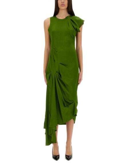 Victoria Beckham DRAPED MIDI DRESS