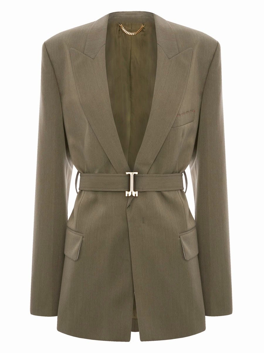 Victoria Beckham TAILORED BLAZER WITH BELT