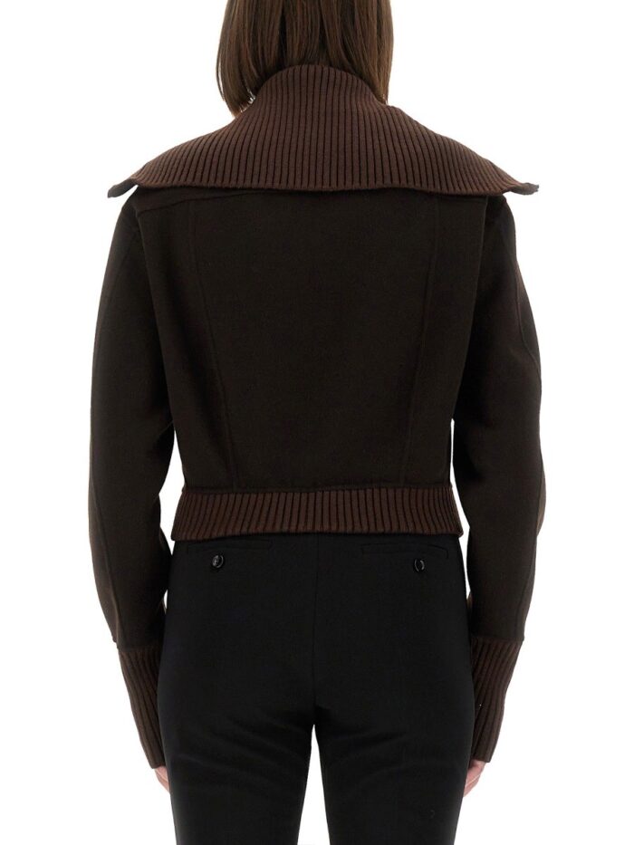 Victoria Beckham ZIPPERED WOOL JACKET