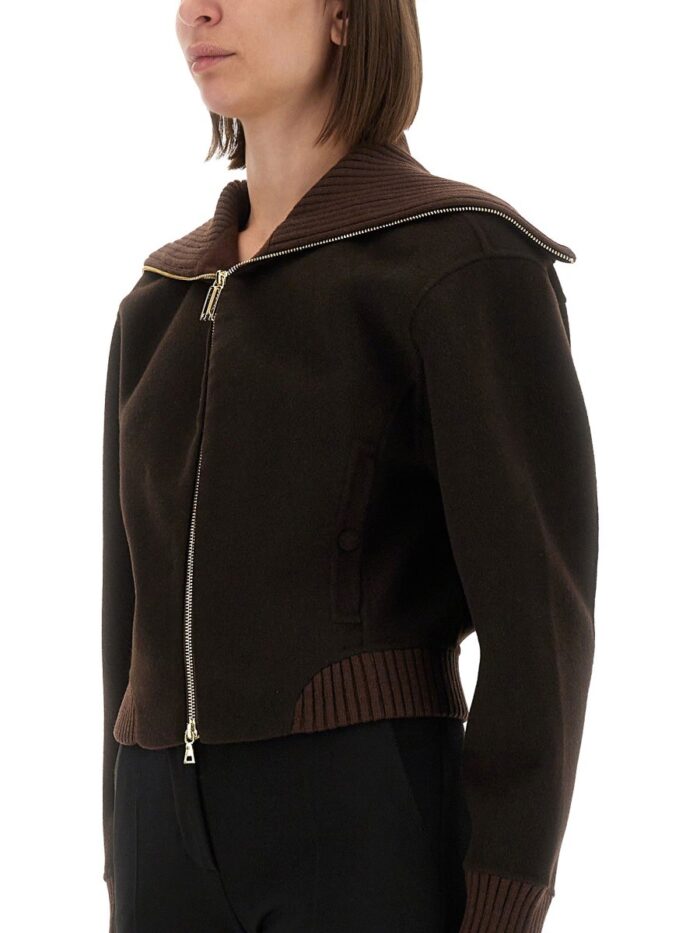 Victoria Beckham ZIPPERED WOOL JACKET