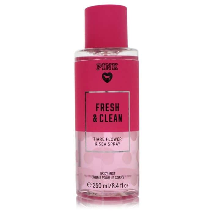 Victoria's Secret Pink Fresh & Clean Tiare & Sea By Victoria's Secret - Body Mist Spray 8.4 Oz