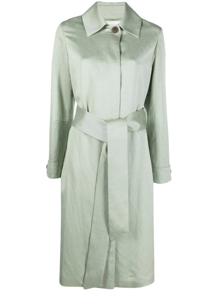 VINCE BELTED LONG COAT / B