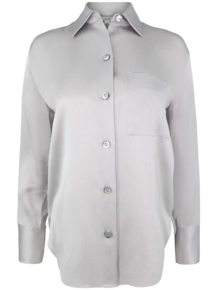 VINCE Relaxed L-s Chest Pkt Blouse