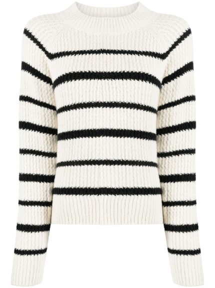 VINCE Ribbed Stripe Pullover