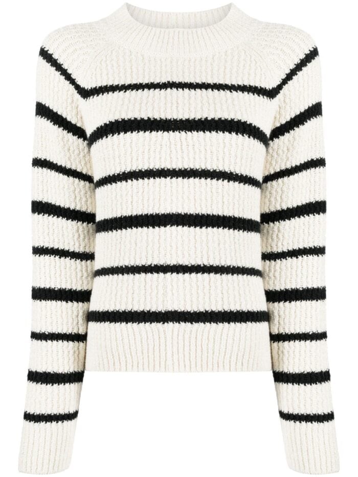 VINCE Ribbed Stripe Pullover