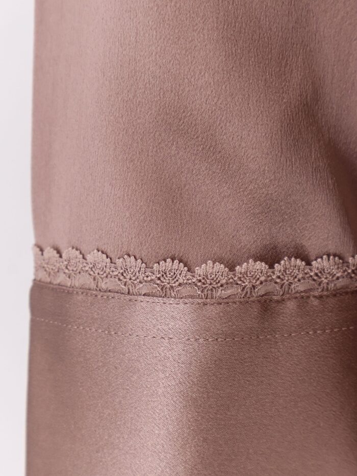 vince. silk shirt with lace trim VINCE. Silk Shirt With Lace Trim