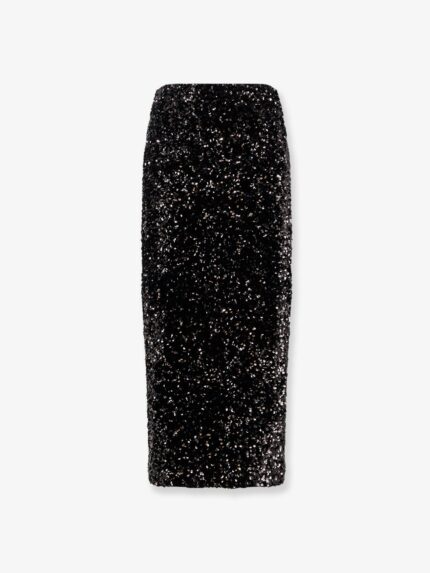 VINCE. Skirt With Sequins Embroidery