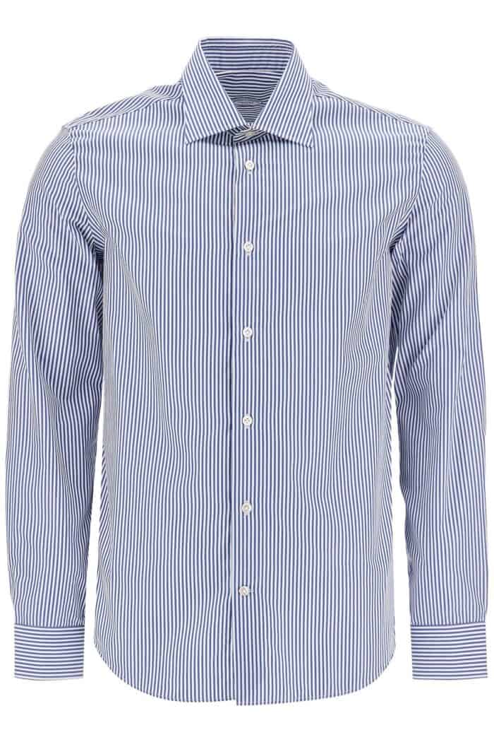 VINCENZO DI RUGGIERO Slim Fit Twill Shirt For Men