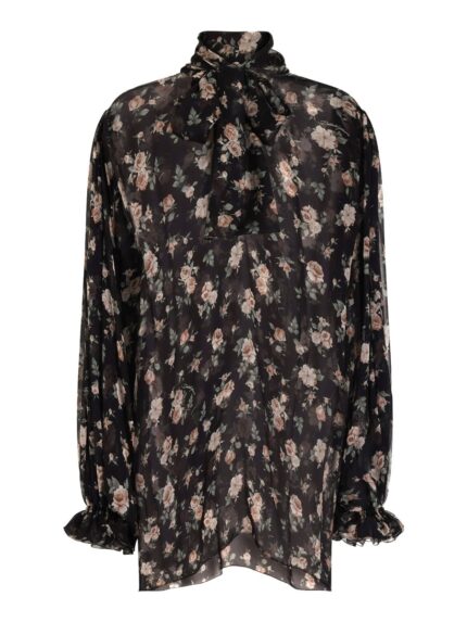 Dolce & Gabbana "vintage Rose" Print Top