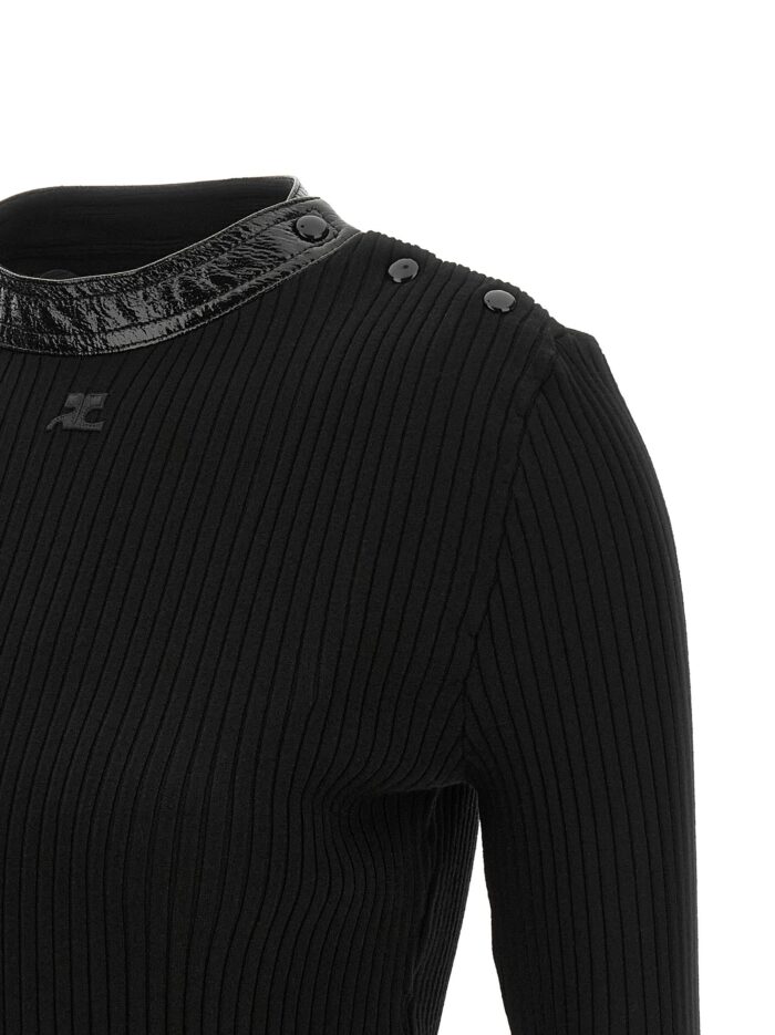 COURREGES Vinyl Collar Sweater