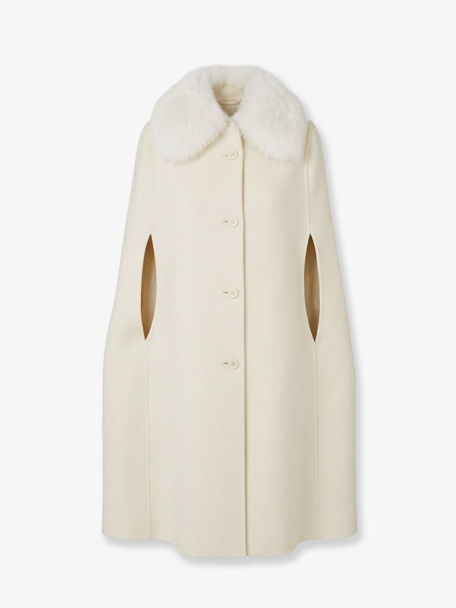 Fendi Virgin Wool And Angora Cape