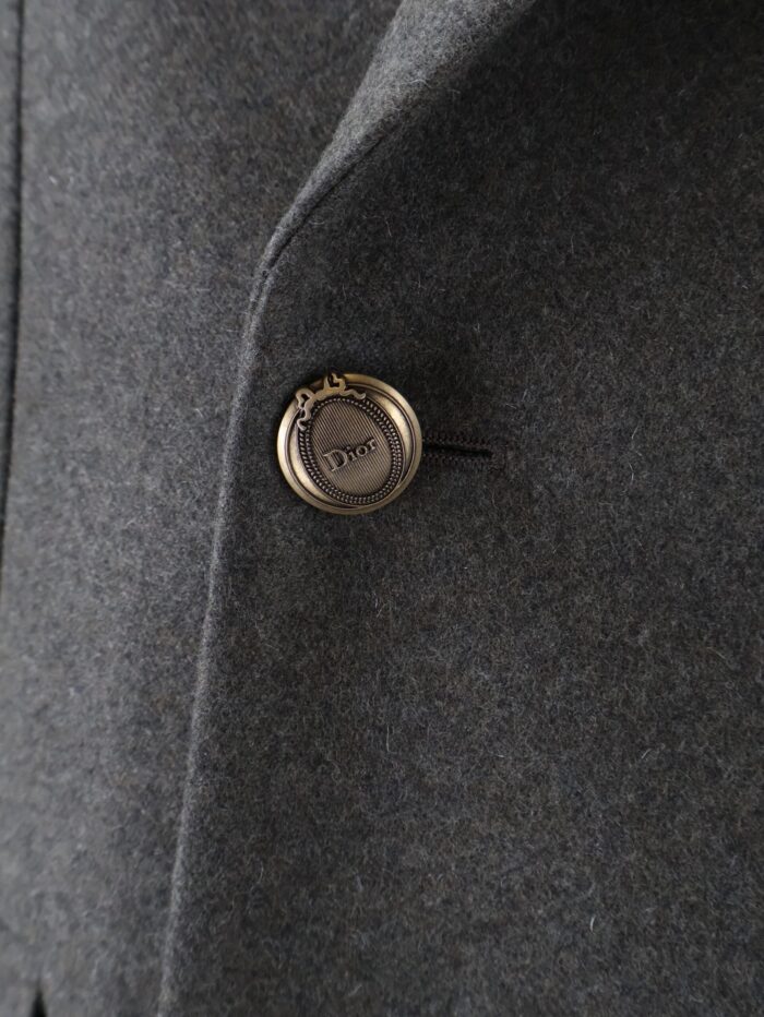 Dior Virgin Wool And Cashmere Flannel Double-breasted Blazer
