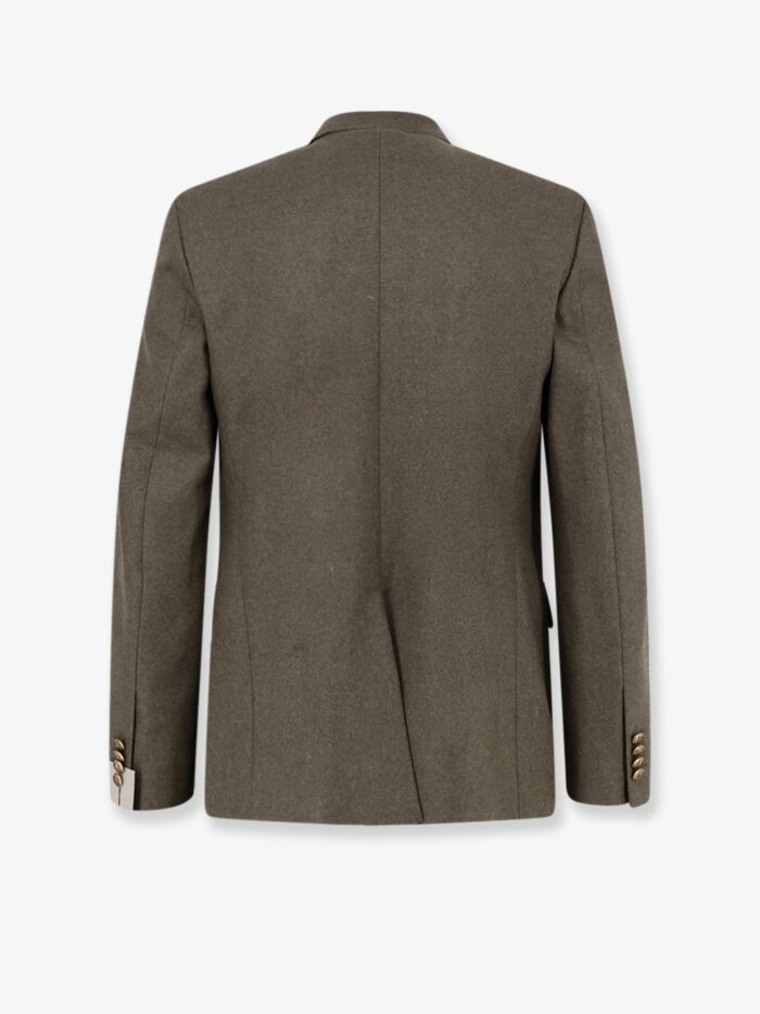 Dior Virgin Wool And Cashmere Flannel Double-breasted Blazer