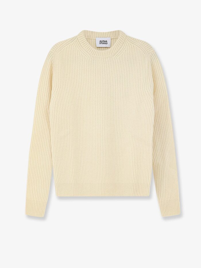 alpha studio virgin wool and cashmere sweater ALPHA-STUDIO Virgin Wool And Cashmere Sweater