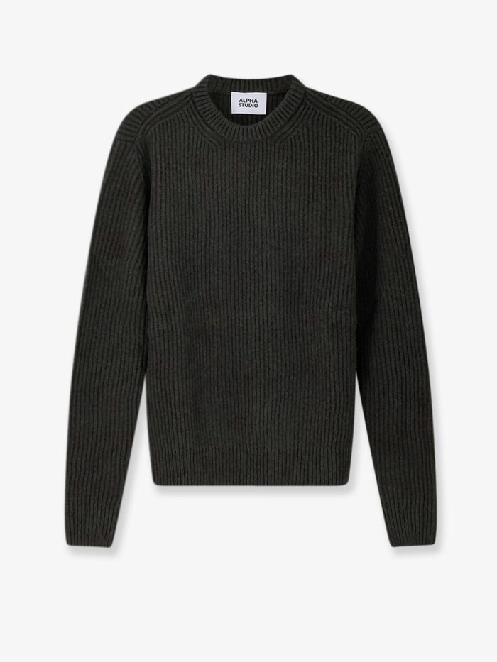 alpha studio virgin wool and cashmere sweater ALPHA-STUDIO Virgin Wool And Cashmere Sweater