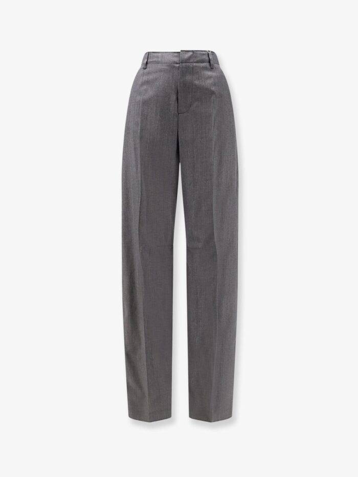 mm6 maison margiela virgin wool and cotton trousers MM6 MAISON MARGIELA Virgin Wool And Cotton Trousers