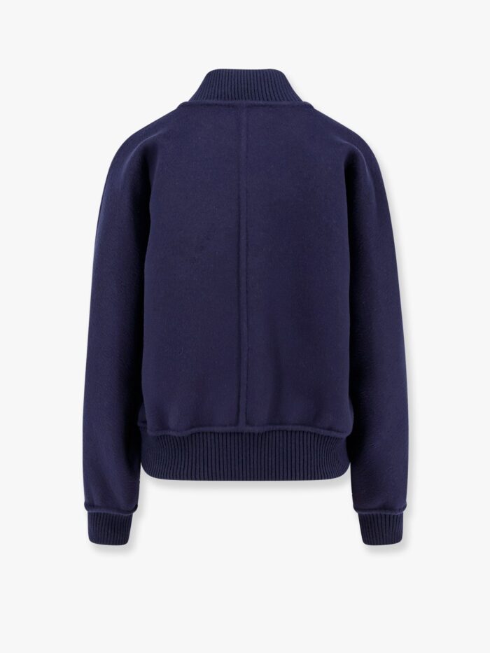 Virgin Wool And Silk Bomber With Dior Oblique Internal Motif