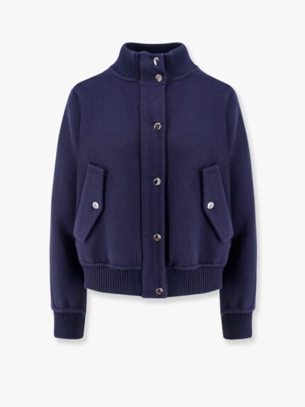 Virgin Wool And Silk Bomber With Dior Oblique Internal Motif