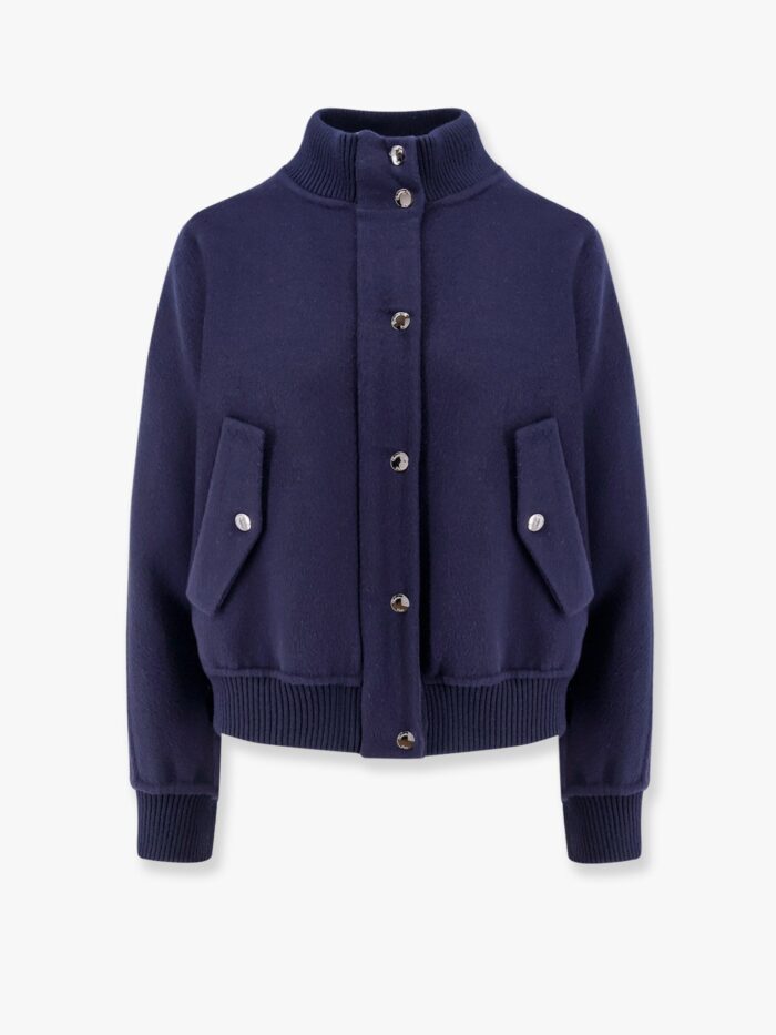 Virgin Wool And Silk Bomber With Dior Oblique Internal Motif