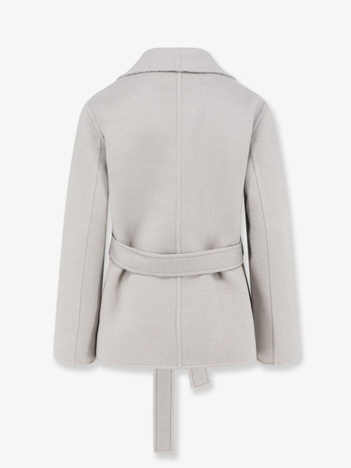 Dior Virgin Wool And Silk Coat With Belt