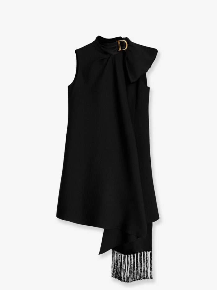 dior virgin wool and silk crêpe dress Dior Virgin Wool And Silk Crêpe Dress