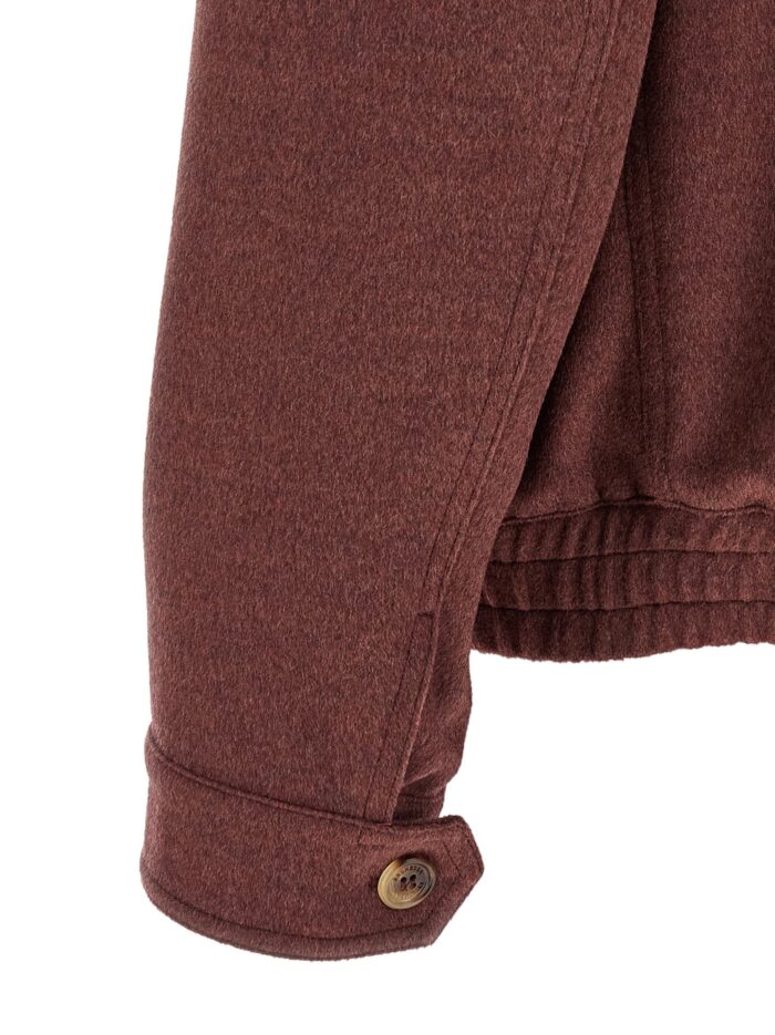 Brunello Cucinelli Virgin Wool Beaver Bomber Jacket
