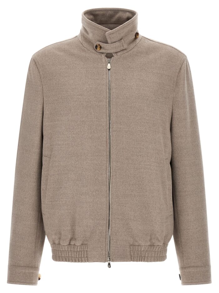 brunello cucinelli virgin wool beaver bomber jacket Brunello Cucinelli Virgin Wool Beaver Bomber Jacket