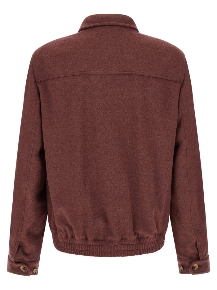 Brunello Cucinelli Virgin Wool Beaver Bomber Jacket