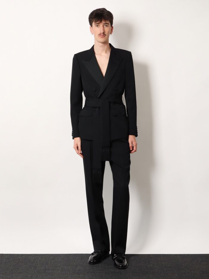 Valentino Garavani Virgin Wool Blazer With Belt