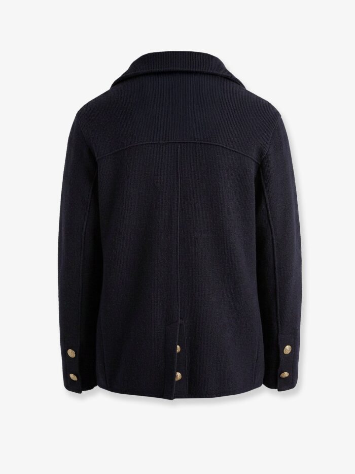 Dolce & Gabbana Virgin Wool Blazer With Iconic Crest