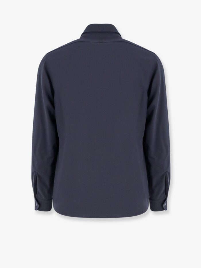 ASPESI Virgin Wool Blend Shirt/jacket With Thermal Insulation