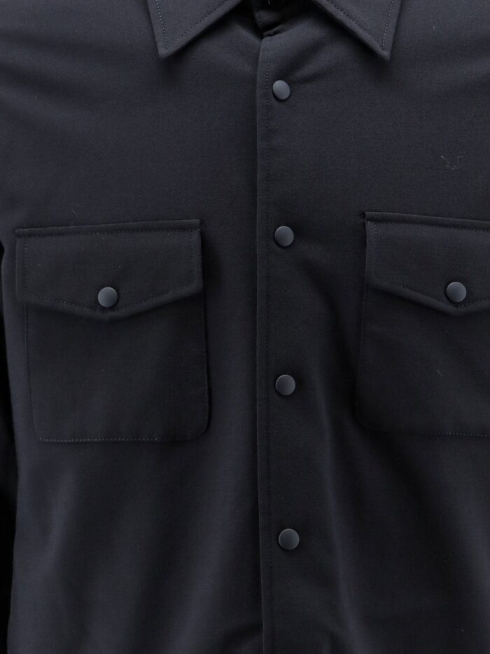 ASPESI Virgin Wool Blend Shirt/jacket With Thermal Insulation