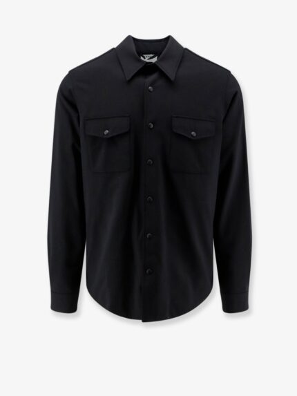 ASPESI Virgin Wool Blend Shirt/jacket With Thermal Insulation