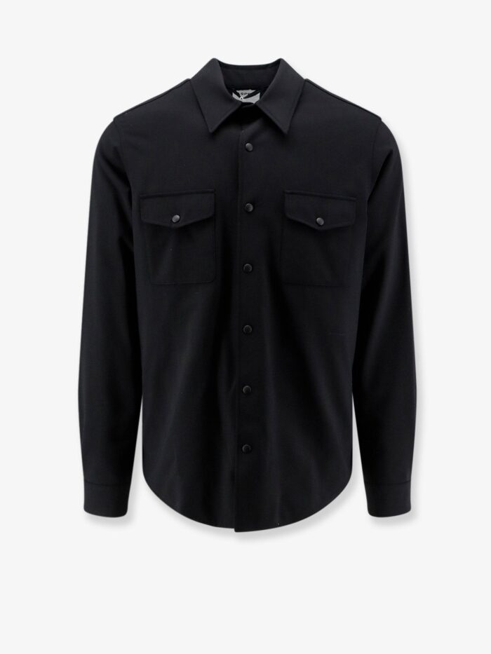 ASPESI Virgin Wool Blend Shirt/jacket With Thermal Insulation
